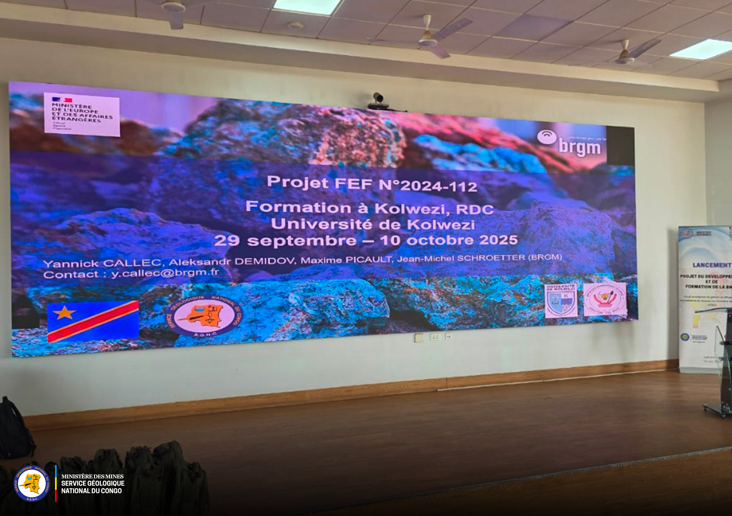 Lancement de la formation sur la Cartographie géologique et la prospection géochimique à l’Université de Kolwezi